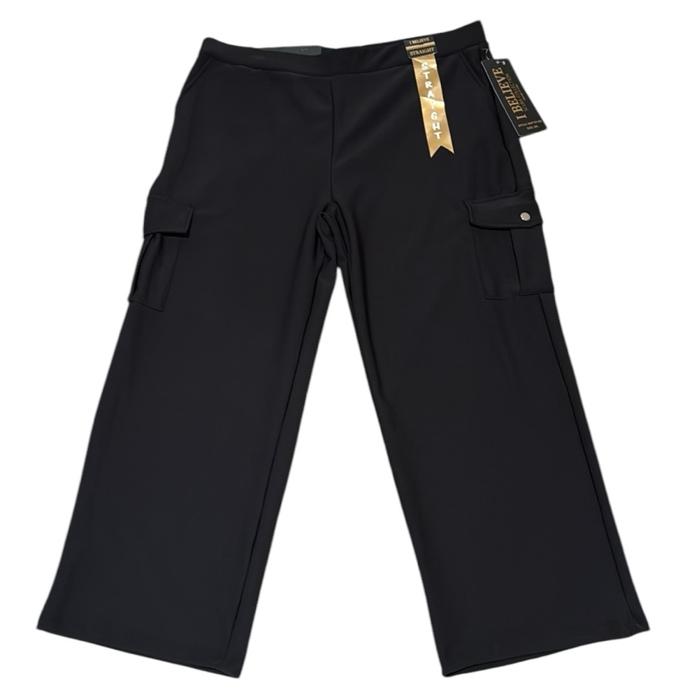 Women’s Black Straight Cargo Pants